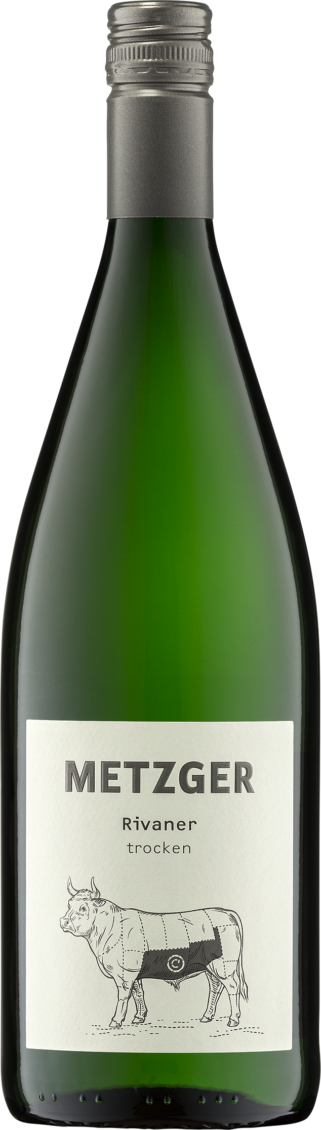 Metzer, Rivaner QbA - trocken, 1,0 l