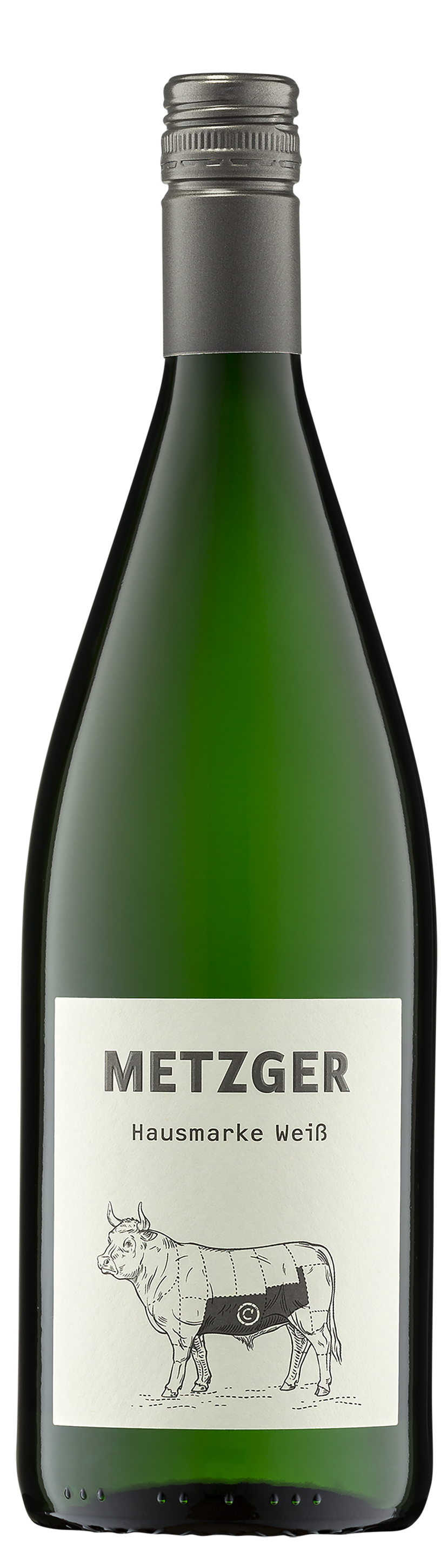 Metzger "Hausmarke Weiß" Weißweincuvée feinherb, 1,0 l