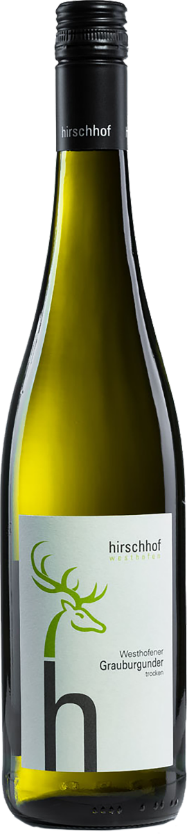 Hirschhof, Westhofener Grauburgunder QbA trocken   BIO