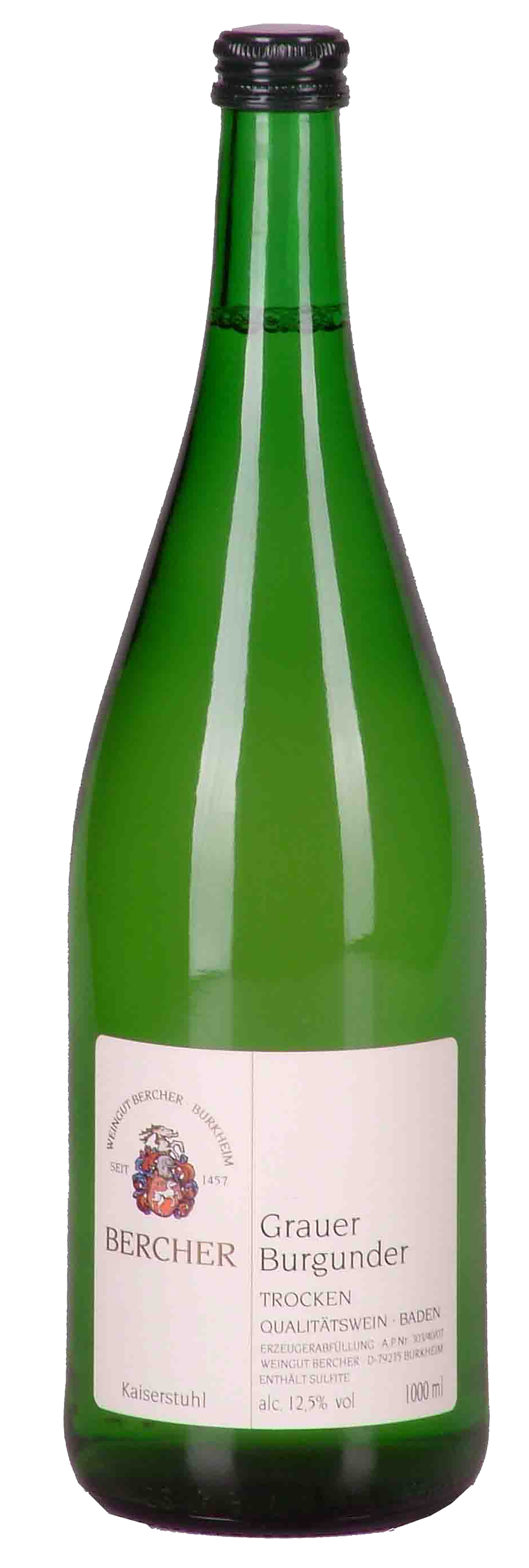 Bercher Grauburgunder QbA trocken 1,0 l