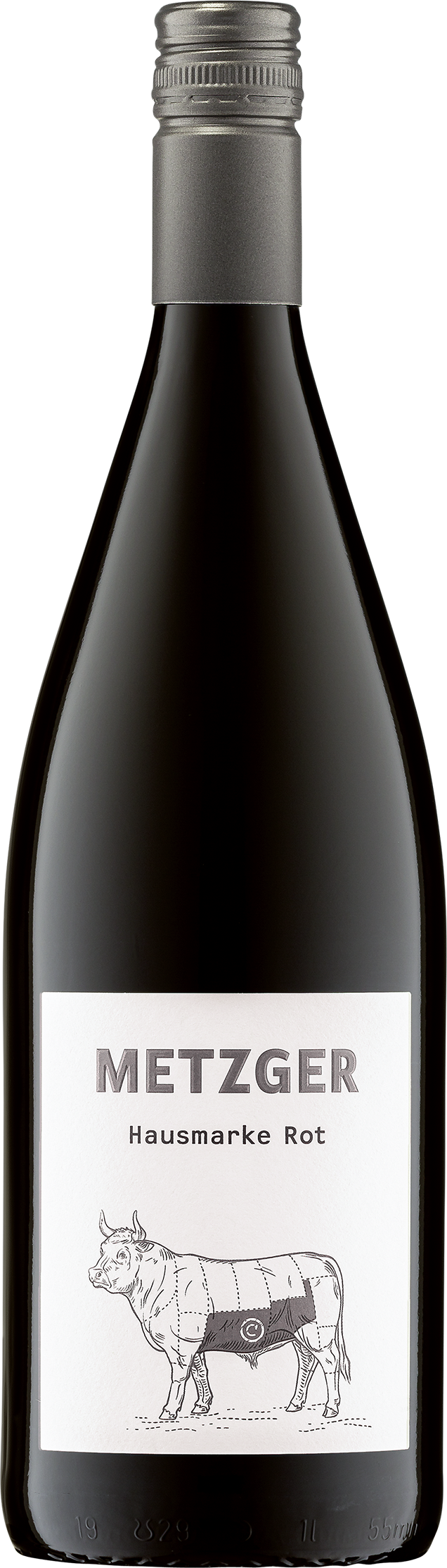 Metzger "Hausmarke Rot"  QbA feinherb, 1,0 l