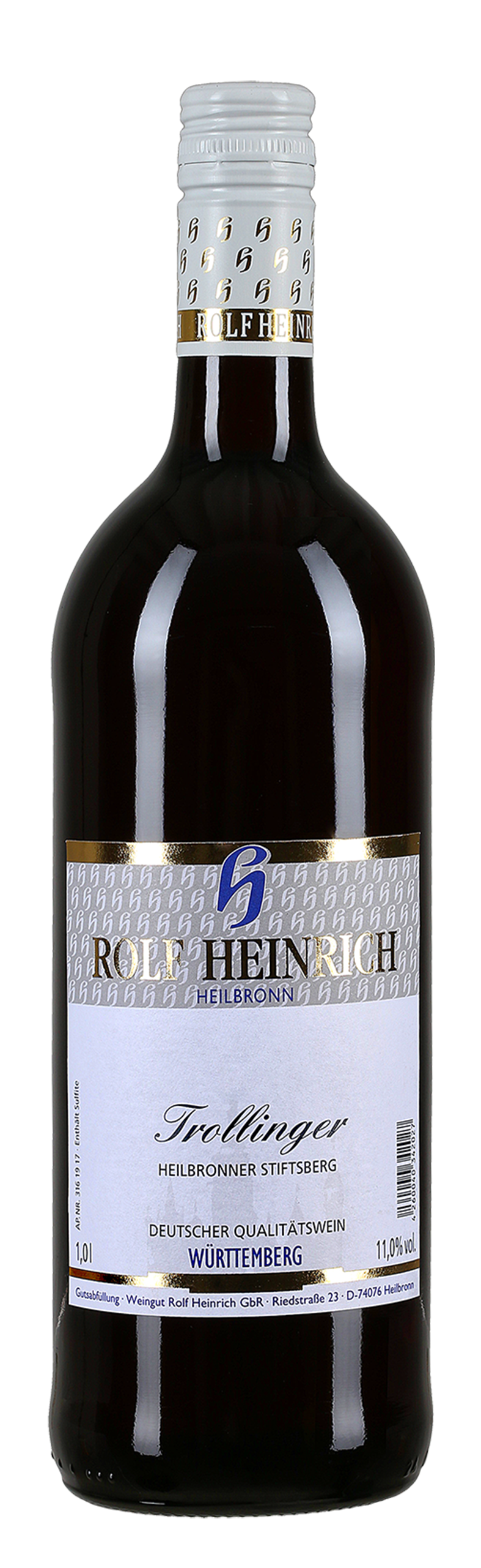 Heinrich Trollinger QbA mild 1,0 l