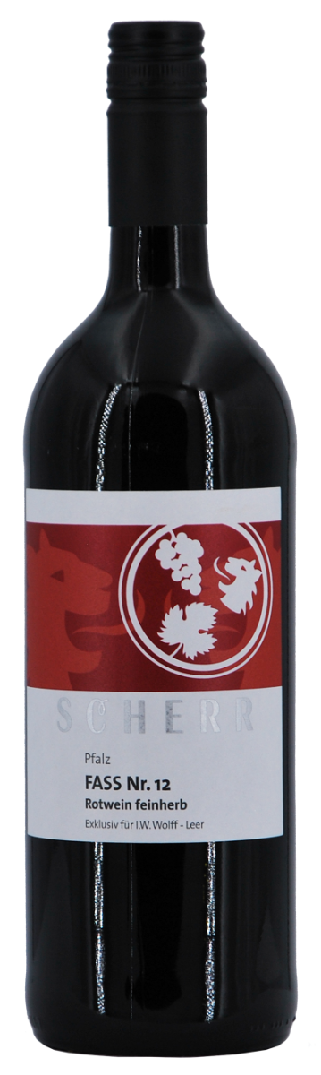 Scherr Fass Nr. 12 Rotweincuvée QbA feinherb 1,0 l
