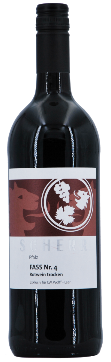 Scherr Fass Nr. 4 Rotweincuvée QbA trocken 1,0 l